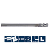 G-SG200-R4  4 Flutes, Corner Radius - Big-tools Industrial Supply Tools for Metal Cutting